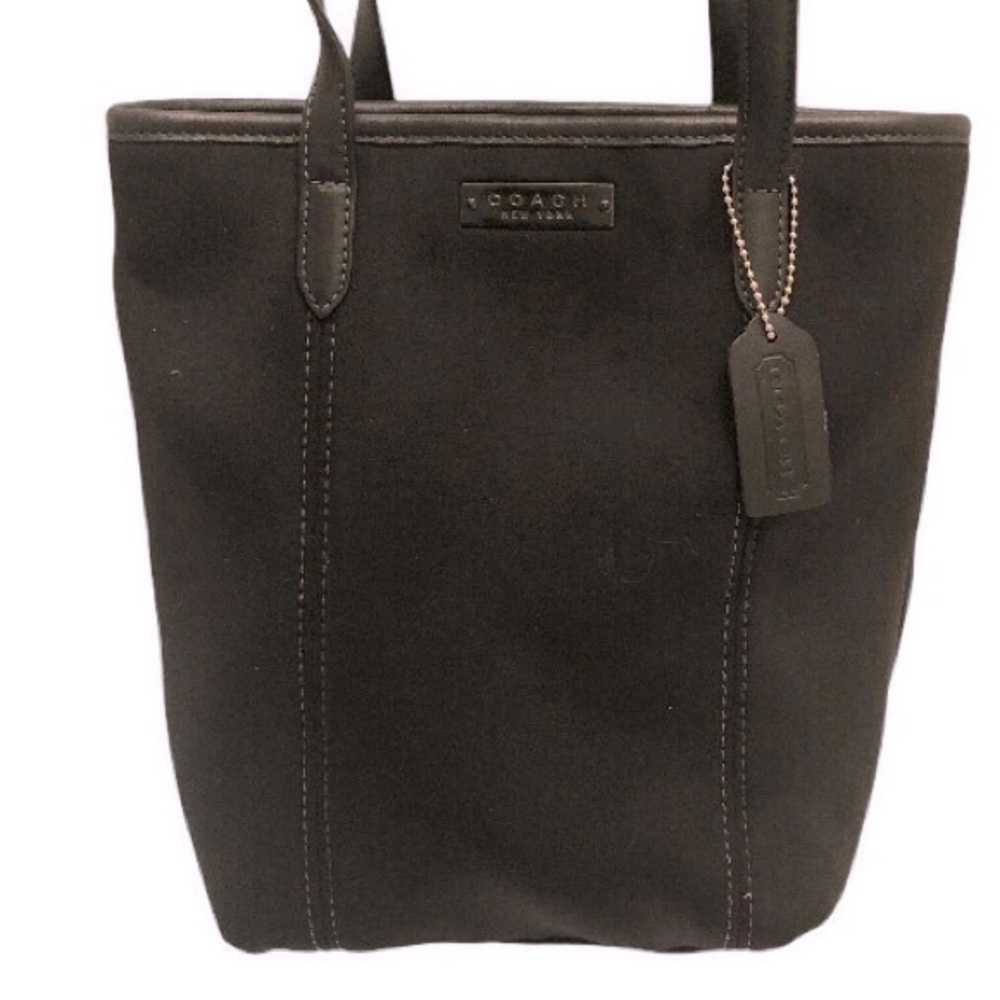 Coach vintage black neoprene tote bag